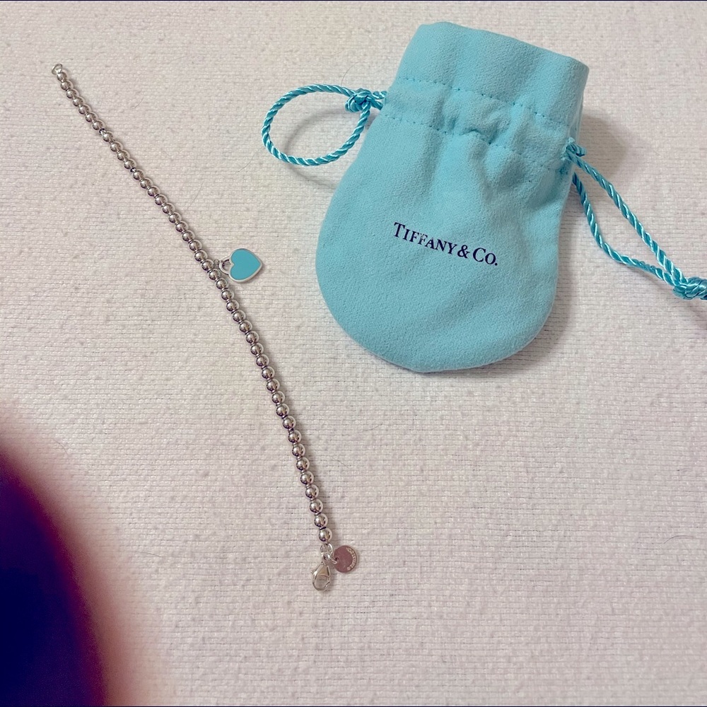 Tiffany  bracelet with Tiffany blue heart